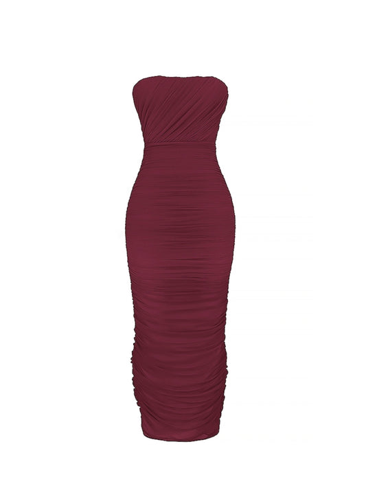 Audrey Gathered Maxi Dress